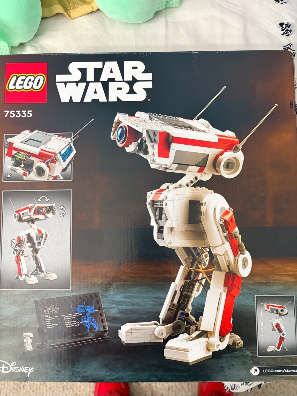 Lego Star Wars White & Red Scout Walker Display Model